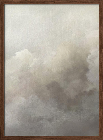 Think Cloud | Poster - Walnut Frame Interior