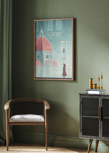 Florence - Piazza del Duomo | Poster - Room Interior 2