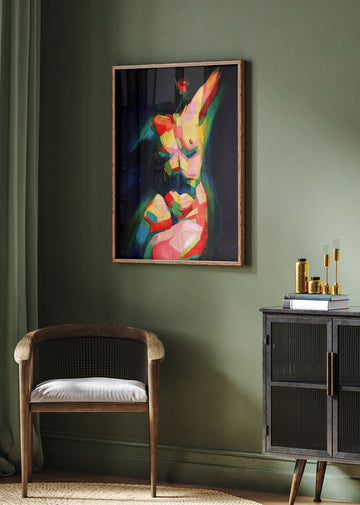 Dynamic Colorful Nude | Poster - Room Interior 2