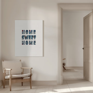 Home Sweet Home Floral | Canvas - Room Interior 1
