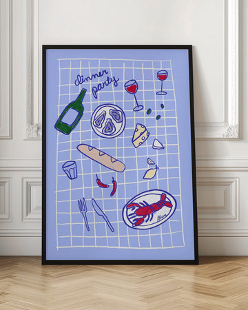 Dinner Party | Poster - Room Interior 1