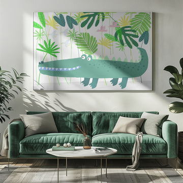 Smiling Alligator Jungle | Poster - Room Interior 1