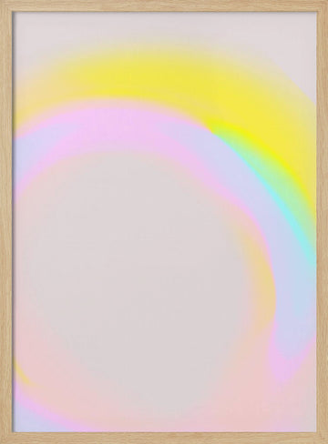 Pastel Aurora | Poster - Wood Frame Interior