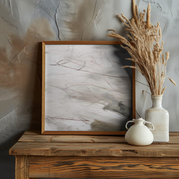 Subtle Grey Abstract | Poster - Room Interior 1