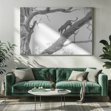 Tree Climbing Leopard | Poster - Room Interior 1