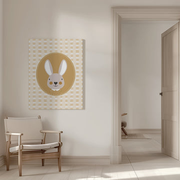 Whimsical Bunny Character | Canvas - Room Interior 1