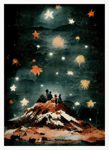 Starlit Reverie | Poster - White Frame Interior