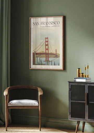 Golden Gate Bridge California | Poster - Room Interior 2