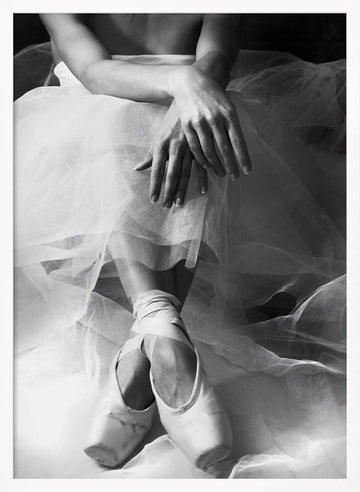 Graceful Ballerina | Poster - White Frame Interior