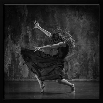 Expressive Dance Flow | Poster - Black Metal Frame Interior