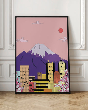 Mount Fuji City Sakura | Poster - Room Interior 1