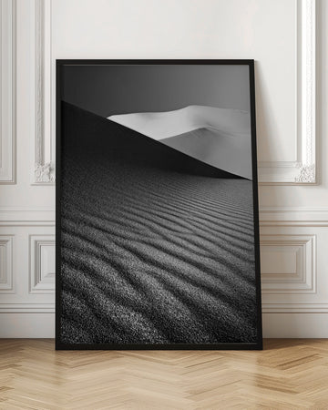 Desert Dunes Monochrome | Poster - Room Interior 1