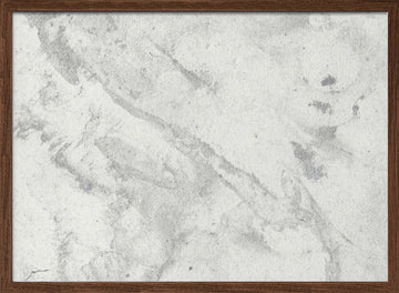 Subtle Grey Wash | Poster - Walnut Frame Interior
