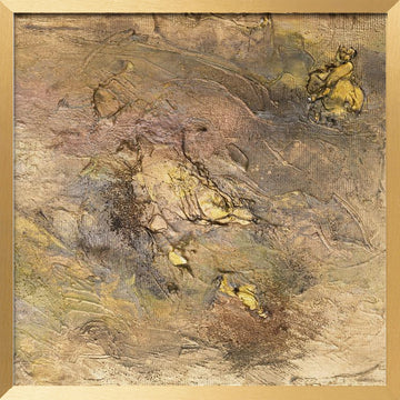 Golden Rider Relief | Poster - Gold Frame Interior