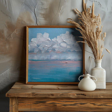 Serene Ocean Clouds | Poster - Room Interior 1
