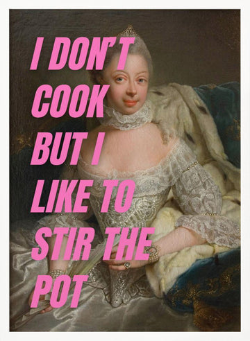 Sassy Queen Statement | Poster - White Frame Interior