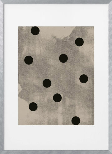 Dot Symphony | Poster - Silver Frame Interior