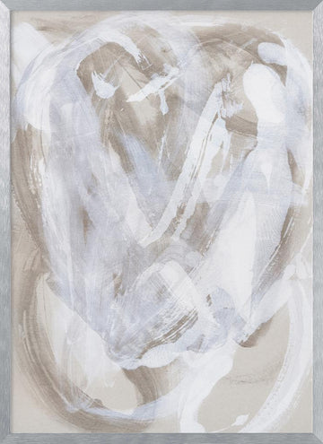 Abstract Brush Strokes 146 | Poster - Silver Frame Interior