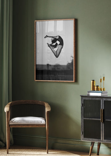 Graceful Ballet Leap | Poster - Room Interior 2