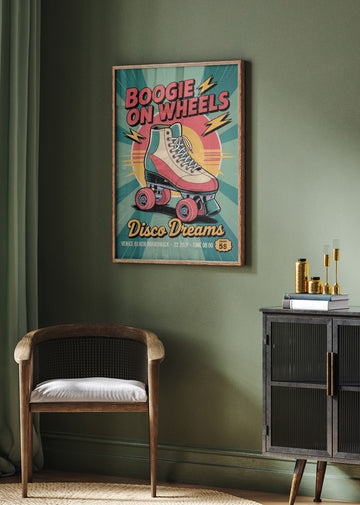 Boogie Wheels Disco Dreams | Poster - Room Interior 2