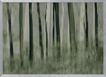Trees in motion | Poster - Silver Frame Interior