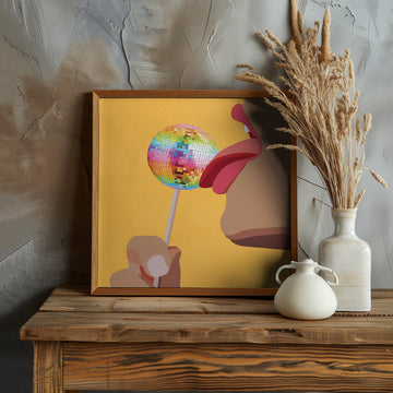 Licking Disco Lollipop | Poster - Room Interior 1