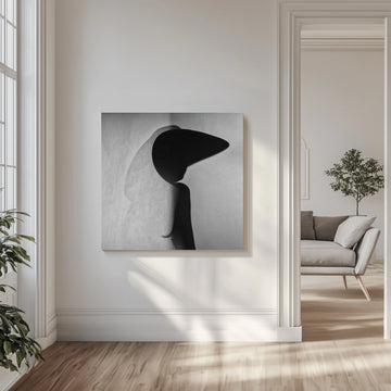 Elegant Hat Shadow | Canvas - Room Interior 1