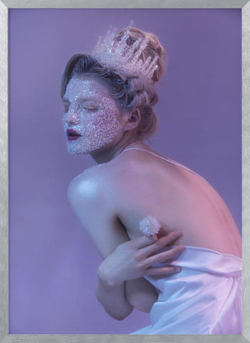 Sparkling Lavender Queen | Poster - Silver Frame Interior