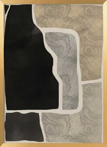 Abstract Organic Textures | Poster - Gold Frame Interior