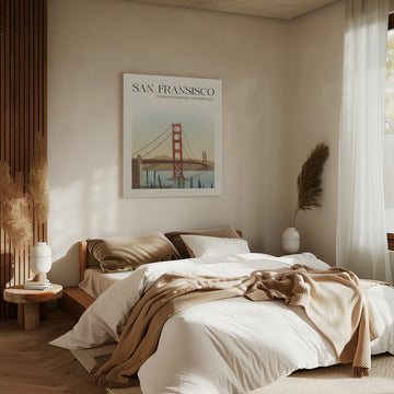 Golden Gate Bridge California | Canvas - Room Interior 2