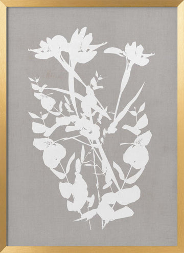 Modern Botanical Silhouettes | Poster - Gold Frame Interior
