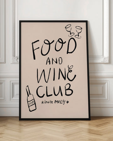 Food Wine Club Invite | Poster - Room Interior 1