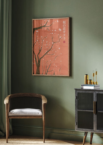 Sakura Cherry Blossoms | Poster - Room Interior 2