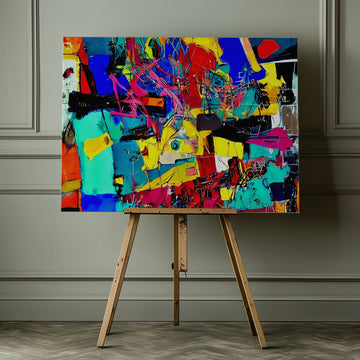 Colorful Urban Energy | Canvas - Room Interior 1