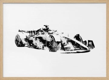 Dynamic Formula Racer | Poster - Wood Frame Interior