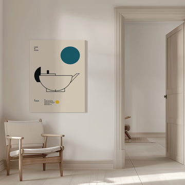 Sleek Bauhaus Teapot | Canvas - Room Interior 1