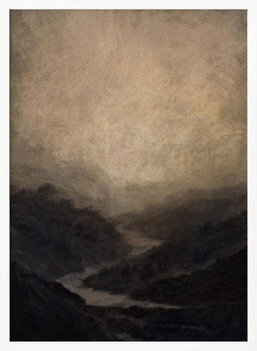 Highland River | Poster - White Frame Interior