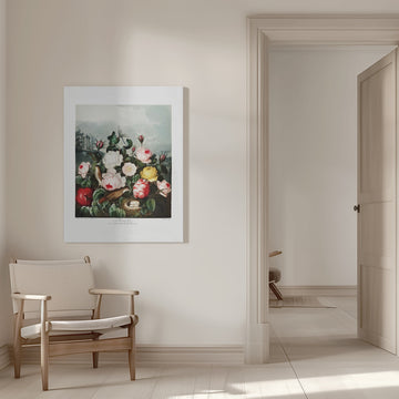 Roses from The Temple of Flora (1807) | Canvas - Room Interior 1