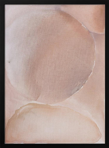 Soft Nude Curves | Poster - Black Metal Frame Interior