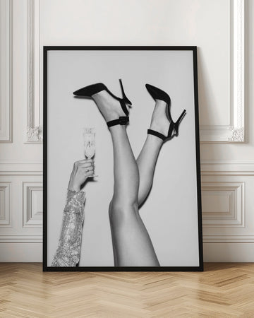 Glamorous Heels and Champagne | Poster - Room Interior 1