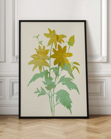 Gentle Yellow Blossoms | Poster - Room Interior 1