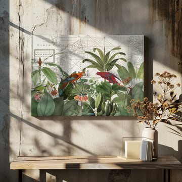 Tropical Map Exploration | Canvas - Room Interior 2