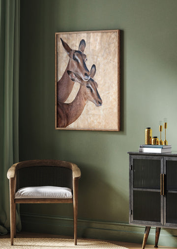 Gentle Impala Embrace | Poster - Room Interior 2