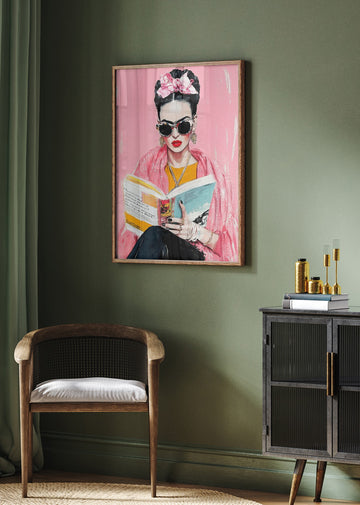Fashionable Book Lover | Poster - Room Interior 2