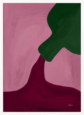 Pouring Wine | Poster - White Frame Interior