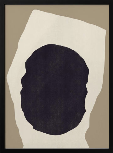 Abstract Organic Form | Poster - Black Metal Frame Interior