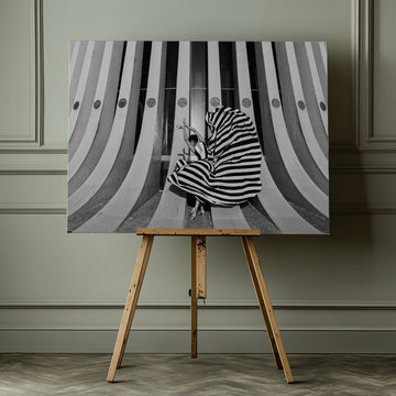 Graceful Striped Dancer | Canvas - Room Interior 1