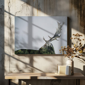 Forest Deer Spirit | Canvas - Room Interior 2