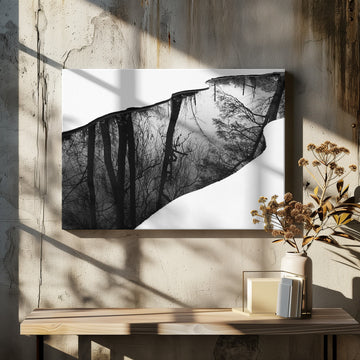 Winter Tree Reflection | Canvas - Room Interior 2