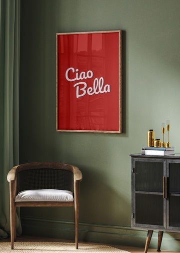 Italian Ciao Bella | Poster - Room Interior 2